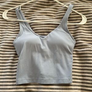 lulu sky blue align tank